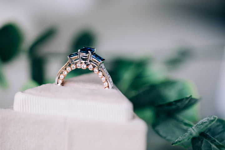 Ceylon Sapphire and Diamond Ring - Oz's Jewelers by The Hickory Jewelry Company