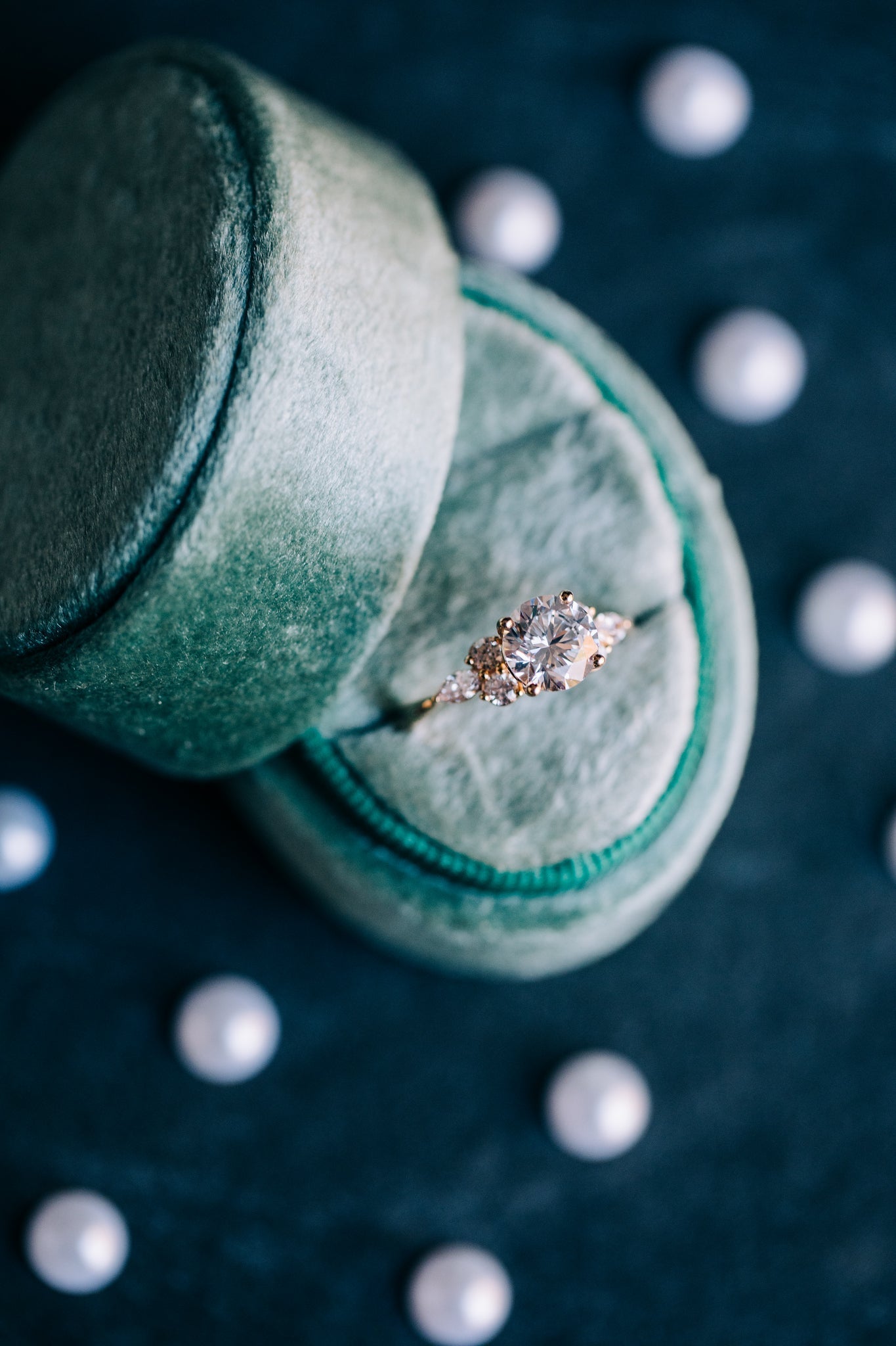 Stone Accented Shank Semi - Mount - Oz's Jewelers by The Hickory Jewelry Company