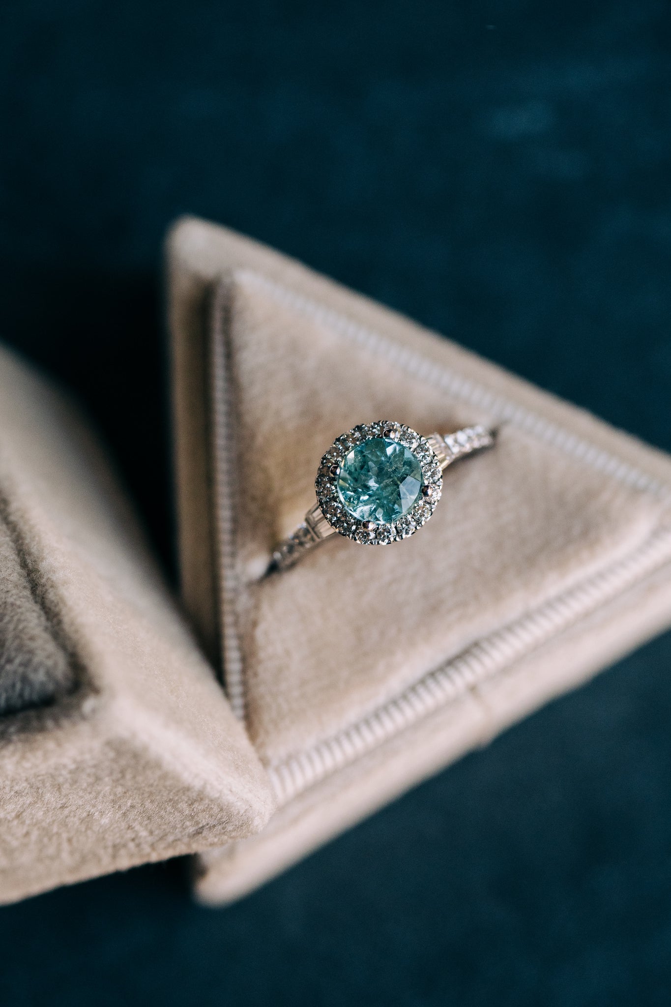 Paraiba Tourmaline & Diamond Ring