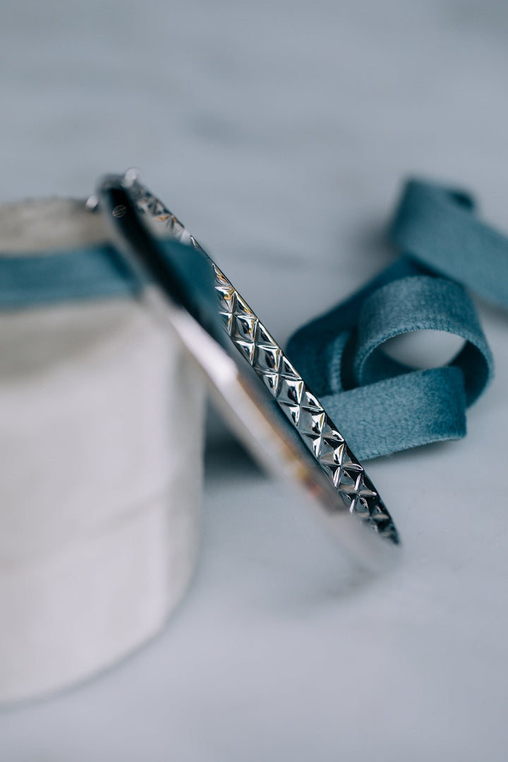 Classic Dome Bangle with Quilted Interior - Oz's Jewelers by The Hickory Jewelry Company
