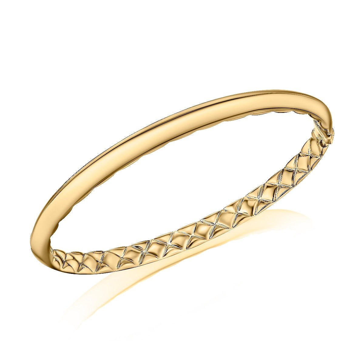 classic dome bangle with quilted interior - Oz's Jewelers by The Hickory Jewelry Company