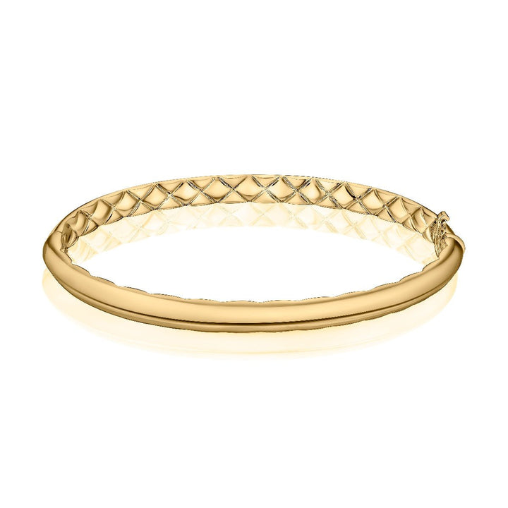 classic dome bangle with quilted interior - Oz's Jewelers by The Hickory Jewelry Company