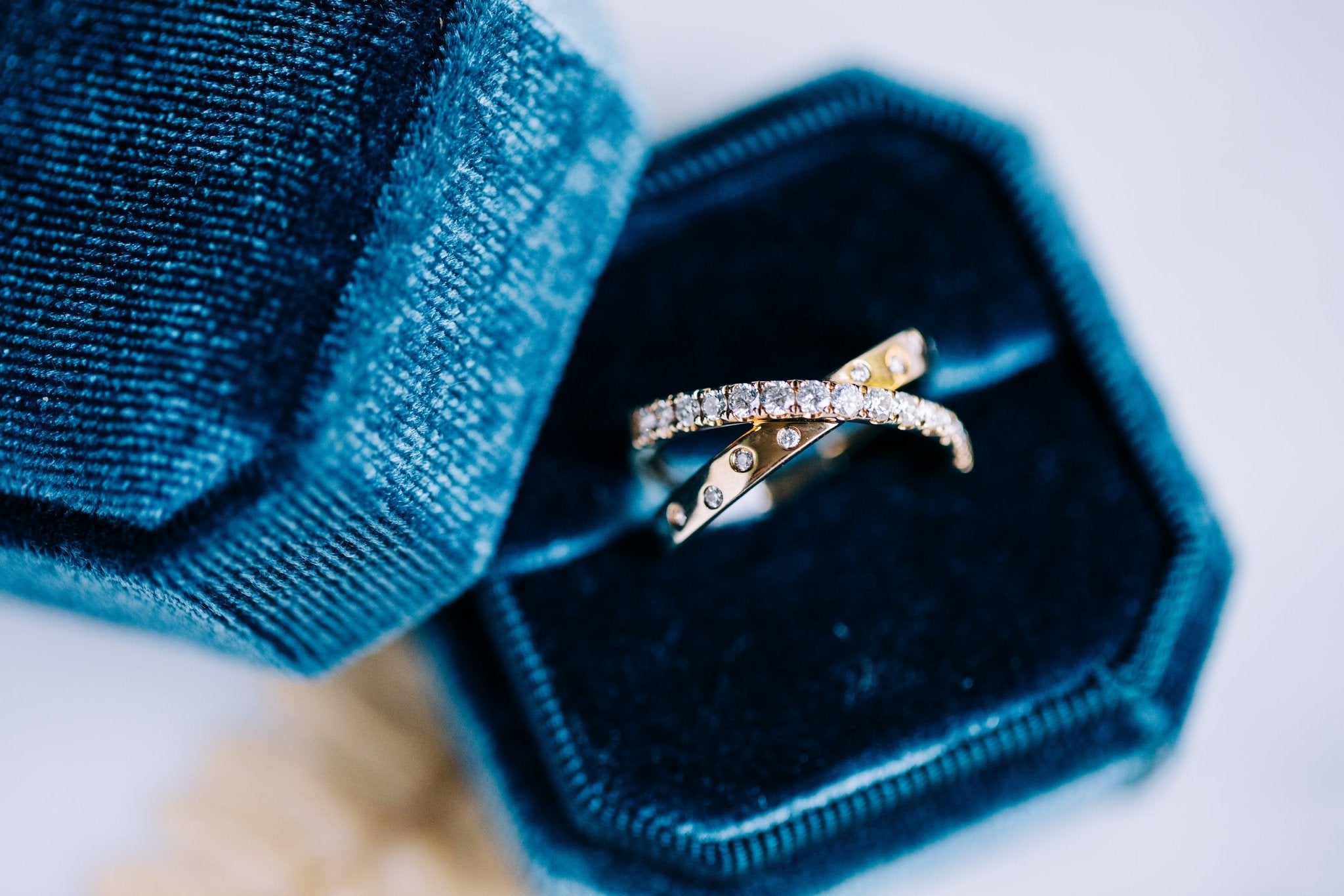 Diamond Criss - Cross Ring - Oz's Jewelers by The Hickory Jewelry Company
