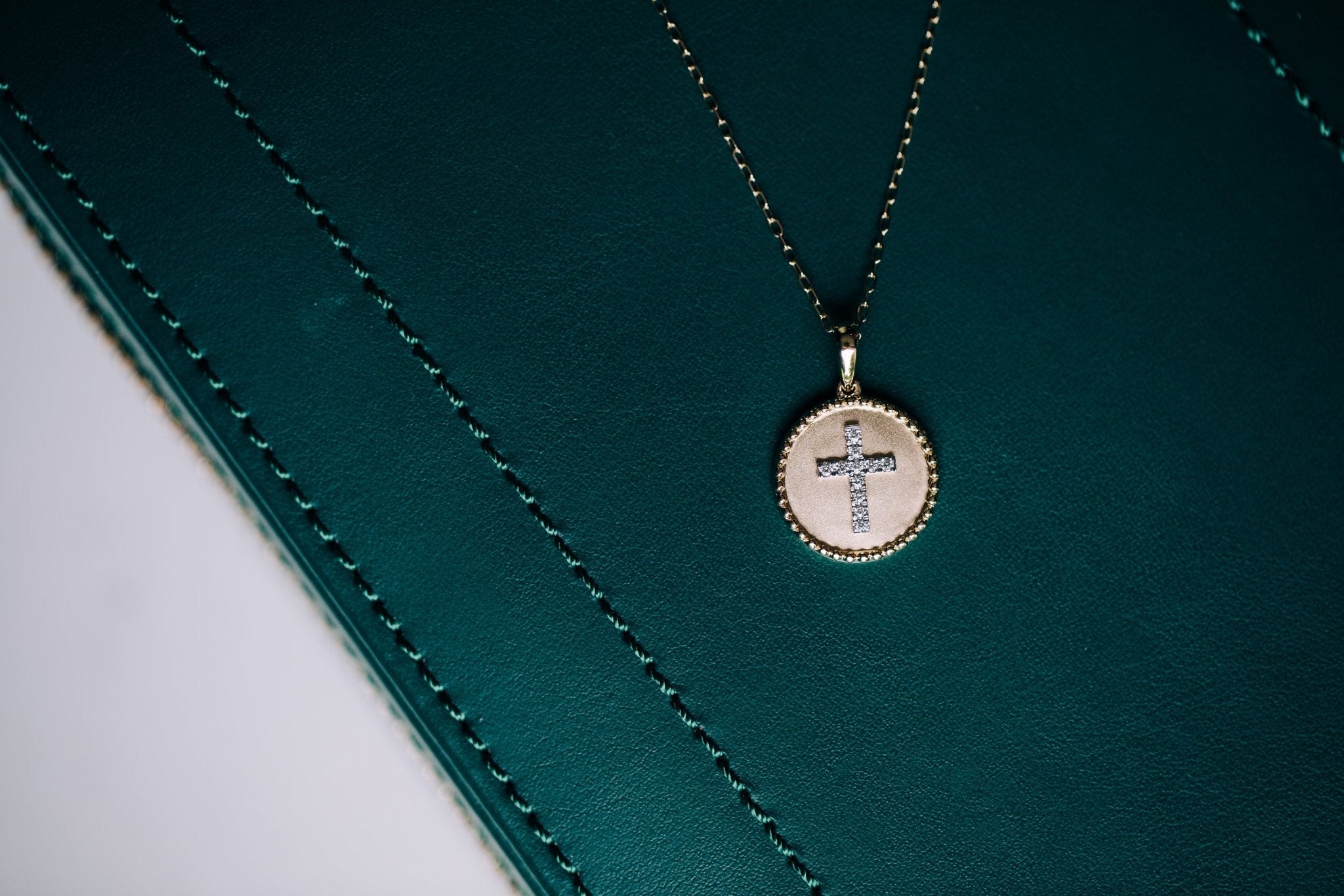 Diamond Cross Medallion Pendant - Oz's Jewelers by The Hickory Jewelry Company