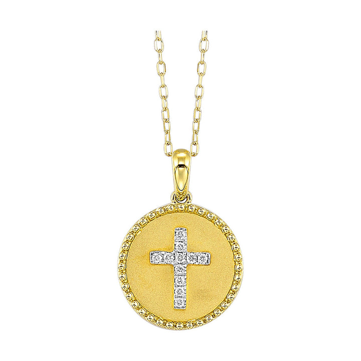Diamond Cross Medallion Pendant - Oz's Jewelers by The Hickory Jewelry Company