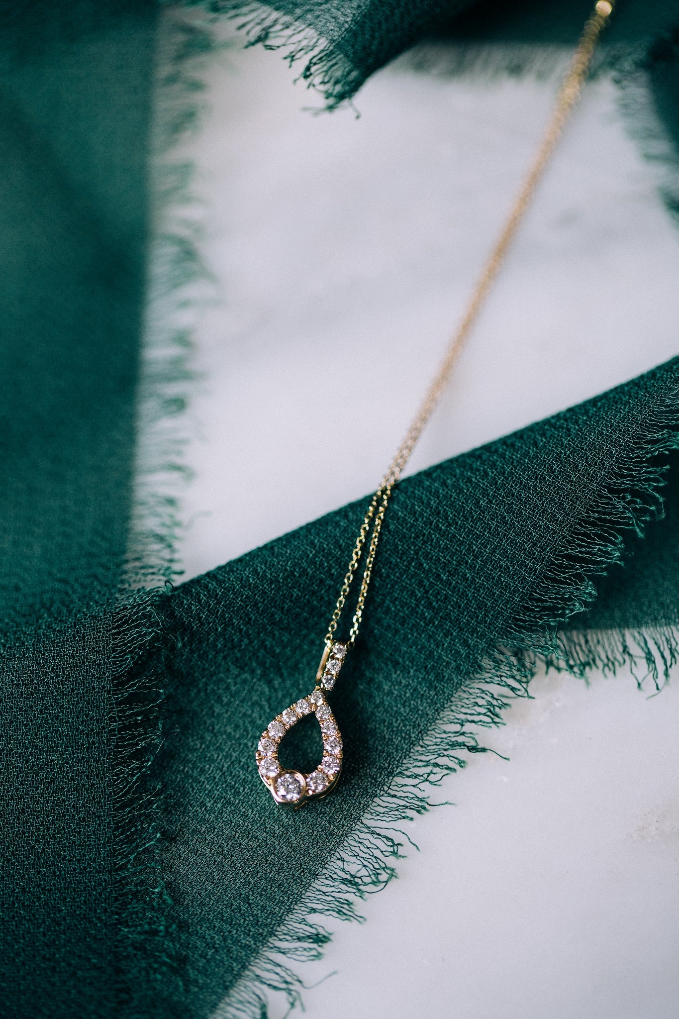 Diamond Embrace Necklace - Oz's Jewelers by The Hickory Jewelry Company