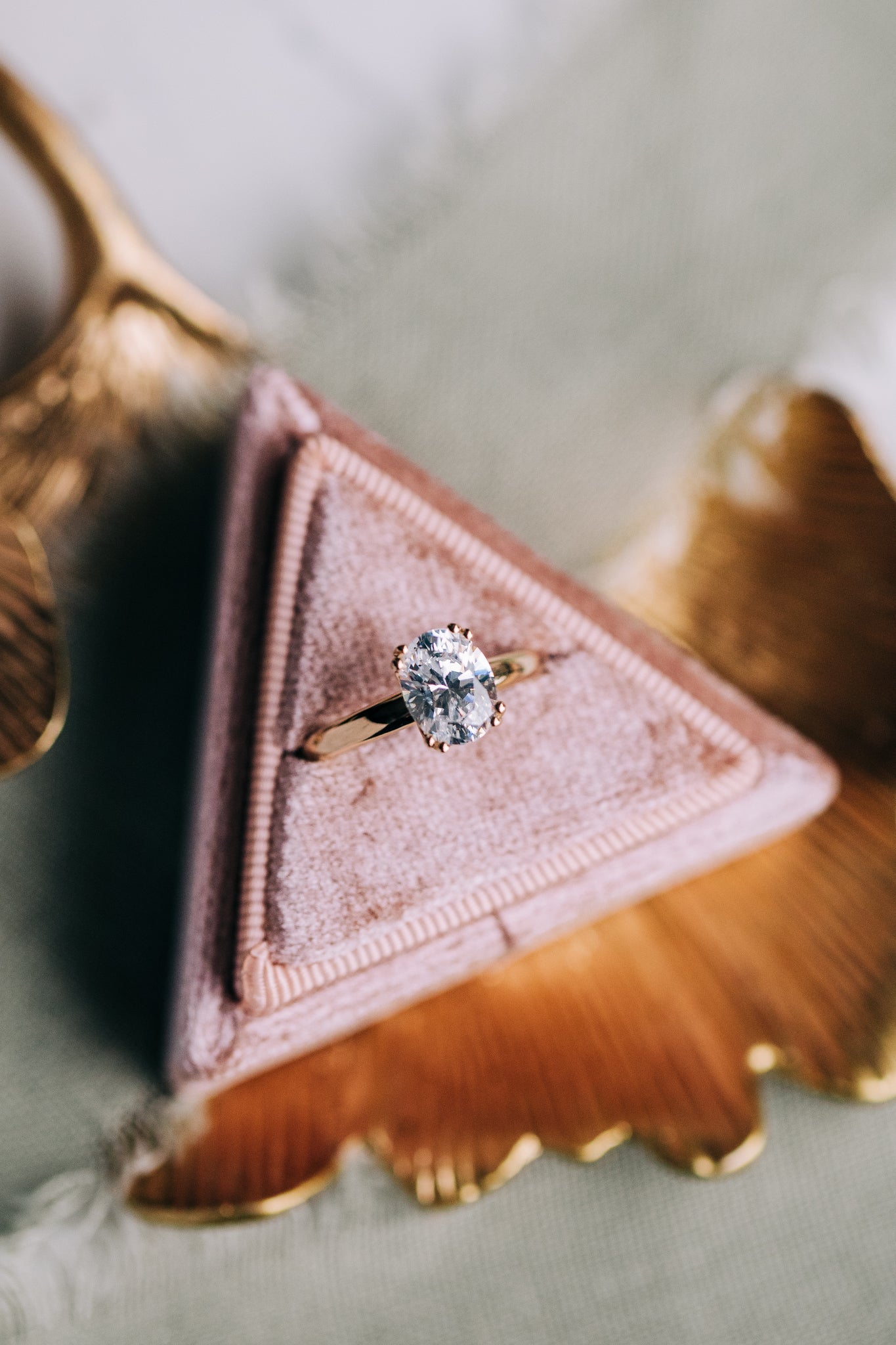 Double Claw Prong Oval Semi - Mount - Oz's Jewelers by The Hickory Jewelry Company