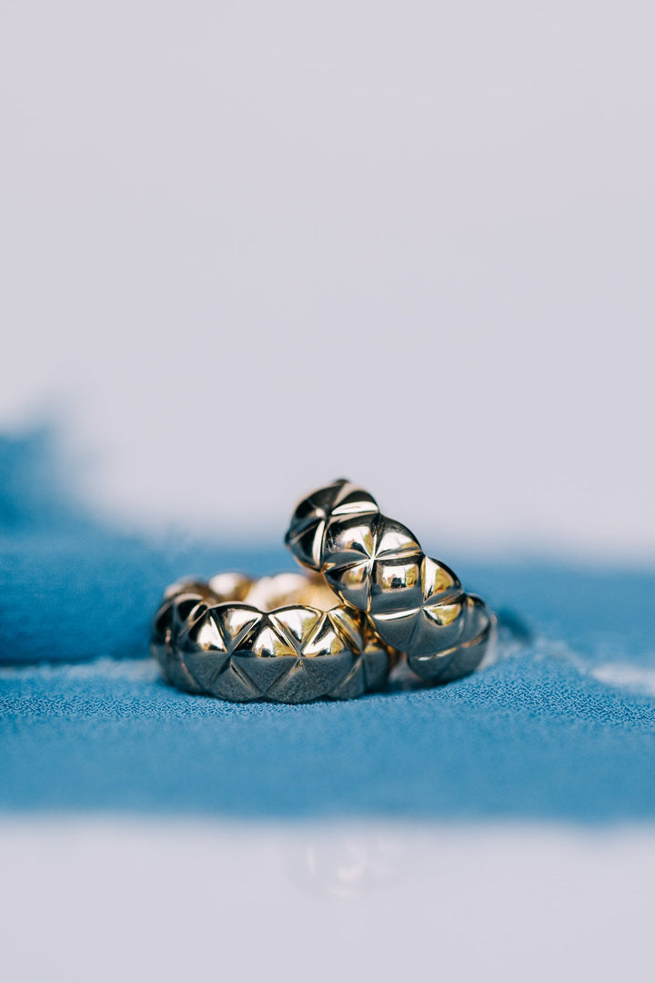 iconic quilted huggies earrings - Oz's Jewelers by The Hickory Jewelry Company