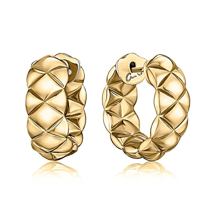 iconic quilted huggies earrings - Oz's Jewelers by The Hickory Jewelry Company