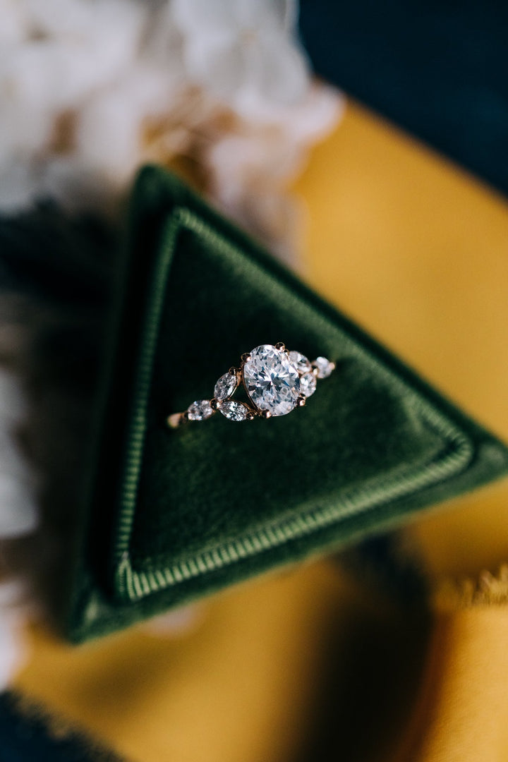 Petal Accented Shank Semi - Mount - Oz's Jewelers by The Hickory Jewelry Company