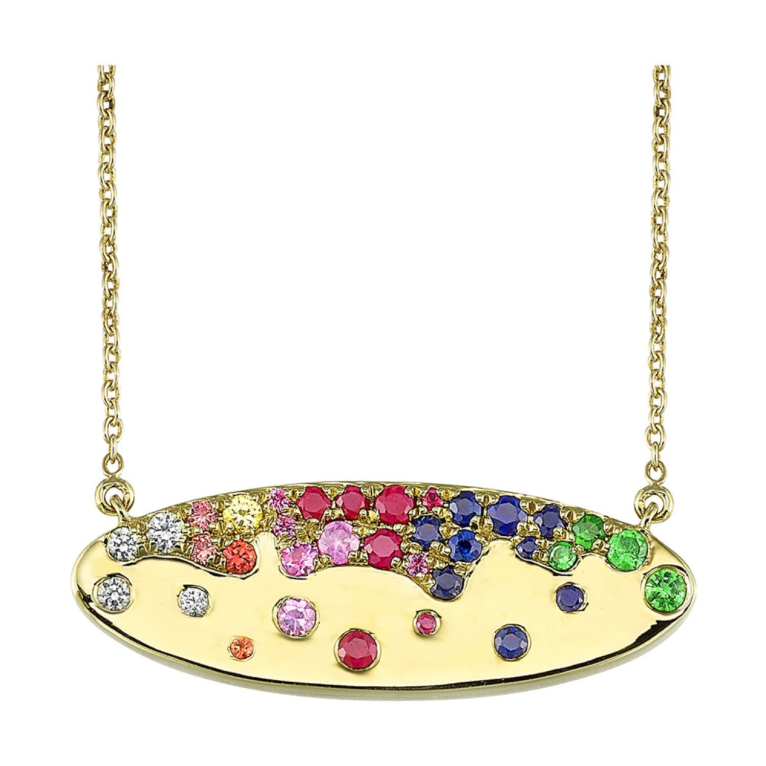 Rainbow Sapphire Necklace - Oz's Jewelers by The Hickory Jewelry Company