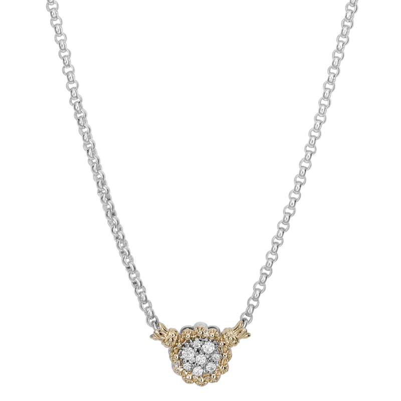 VAHAN Diamond Disc Necklace - Oz's Jewelers by The Hickory Jewelry Company